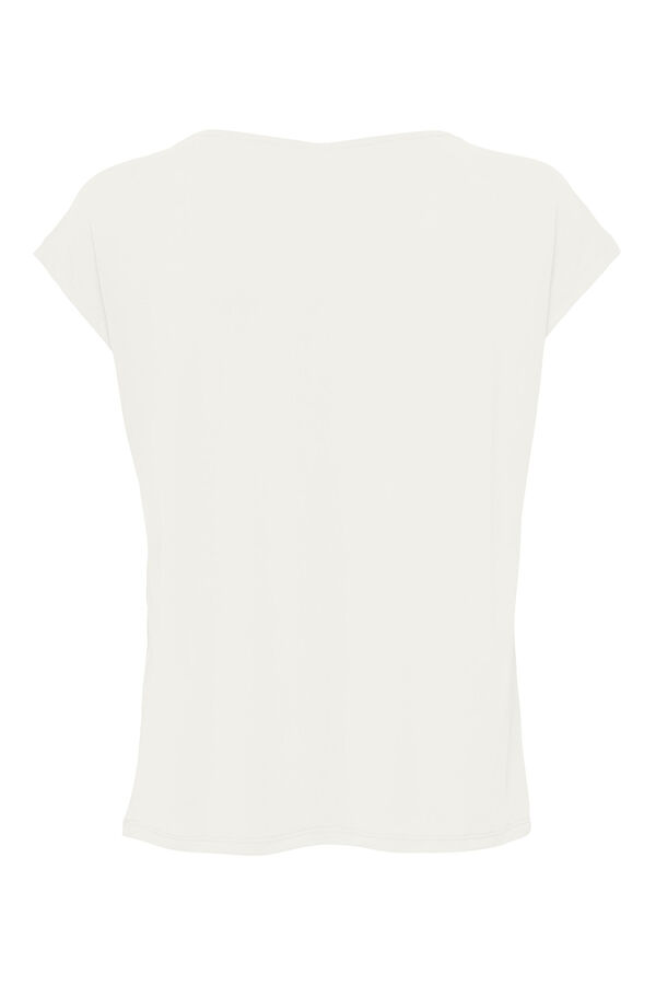 Springfield T-Shirt kurze Ärmel Modal blanco
