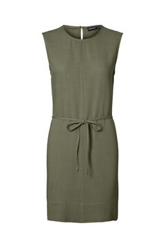 Pieces Vestido corto de lino sin mangas