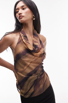 Topshop Top com decote halter