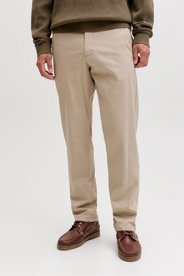 Jack & Jones Relaxed chinos trousers nude
