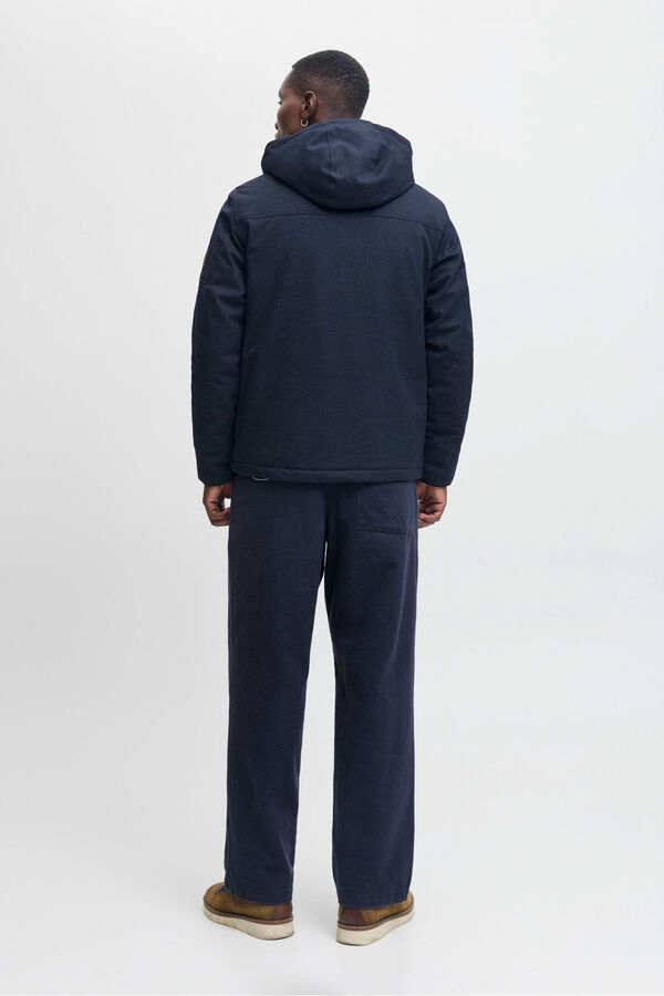 Jack & Jones Casaco com capuz azul