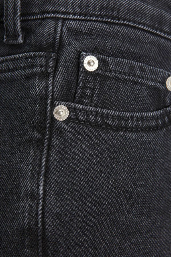 Springfield Black kick flare jeans fekete