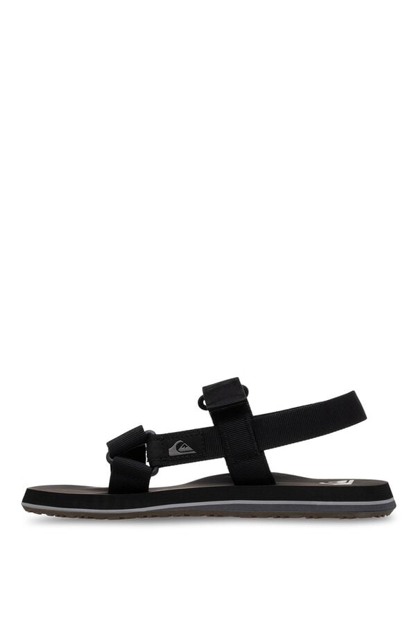 Quiksilver Canvas-Doppelriemen-Sandalen Schwarz