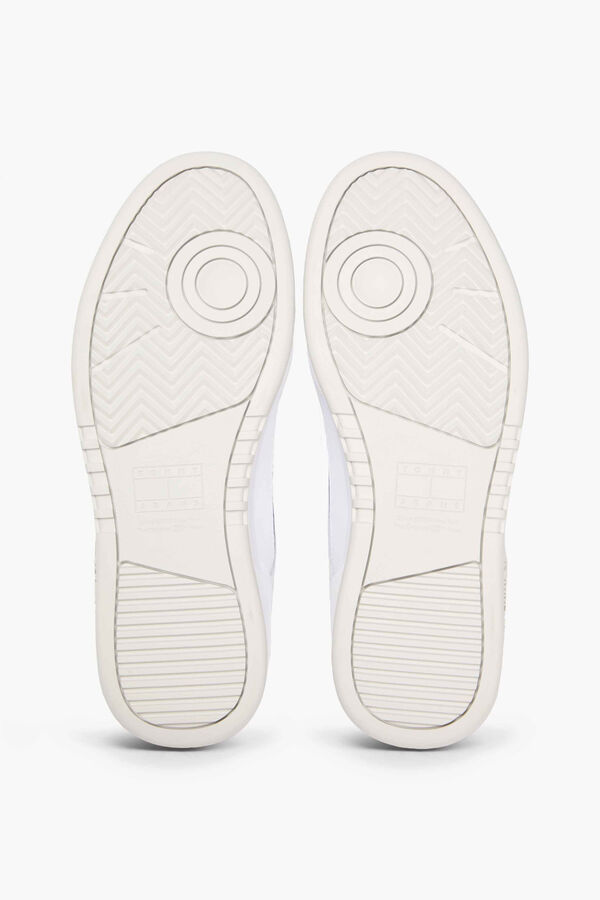 Tommy Jeans Zapatillas Tommy Jeans blancas con logo bandera blanco