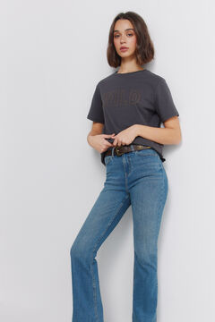 Springfield Cotton short sleeve studded T-shirt