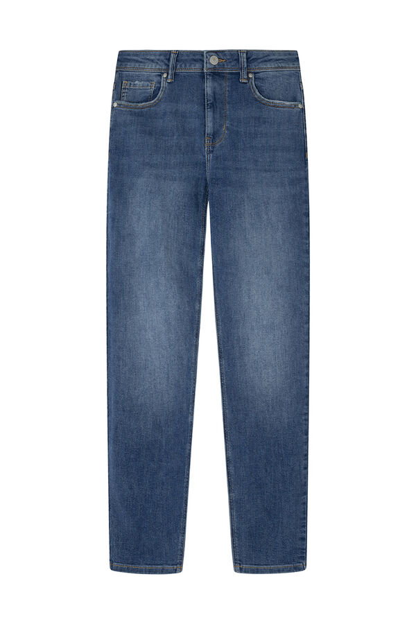 Springfield Jeans cortados justos azul aço