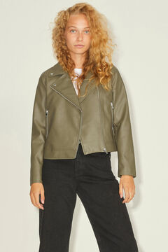 Springfield Women's leather jacket green