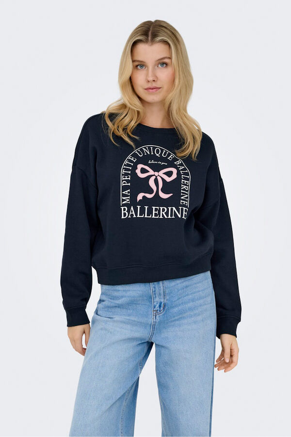 Only Round neck sweatshirt blue