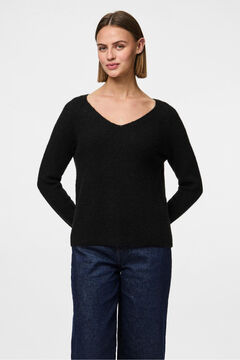 Pieces Basic-V-Ausschnitt-Pullover