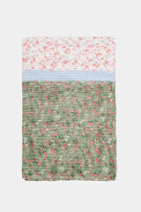 Springfield Two-tone floral scarf grey