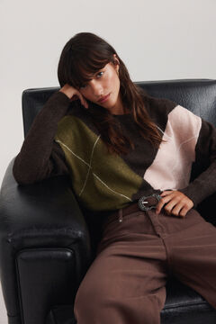 Springfield Diamond knit jumper