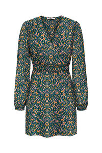 Only Vestido corto cuello pico