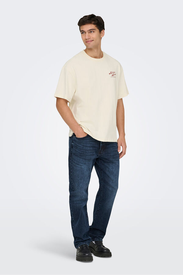 Only & Sons Short-sleeved T-shirt white