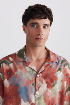 Springfield Camisa bowling estampada