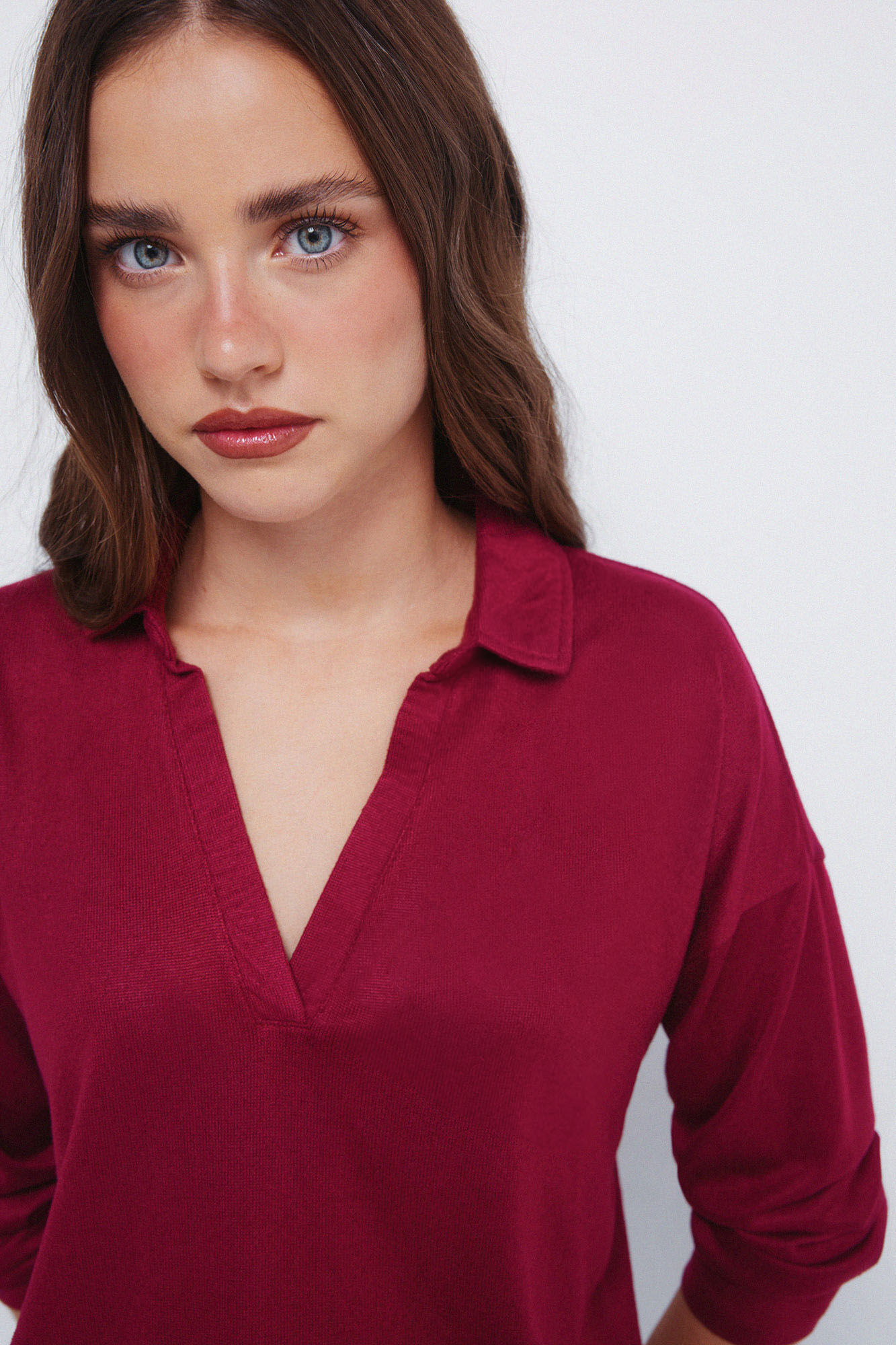 Springfield Combined cut jersey-knit polo shirt