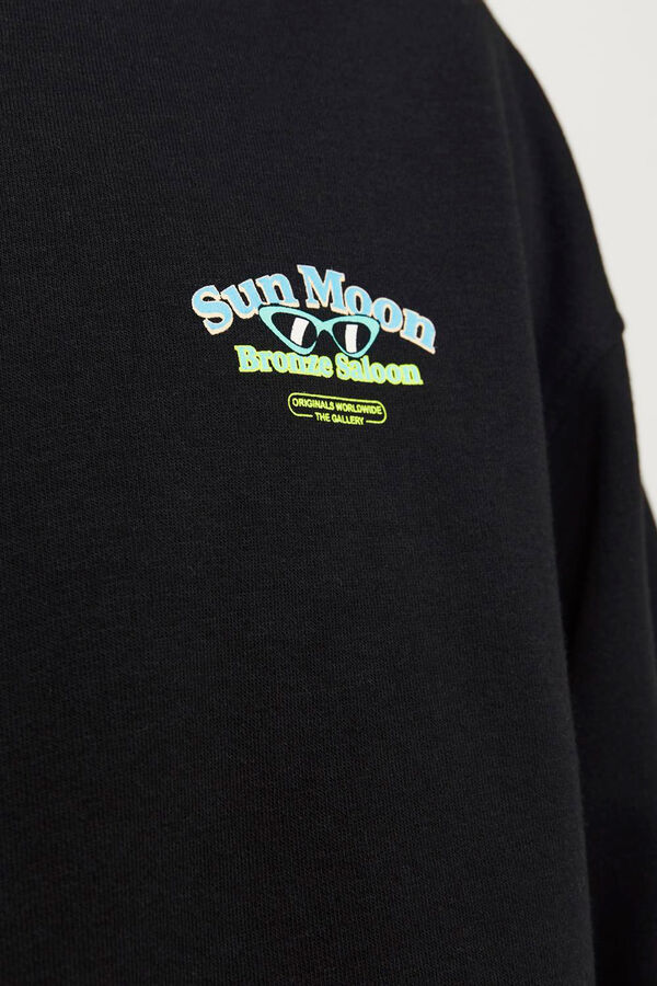 Springfield Loose fit printed sweatshirt black