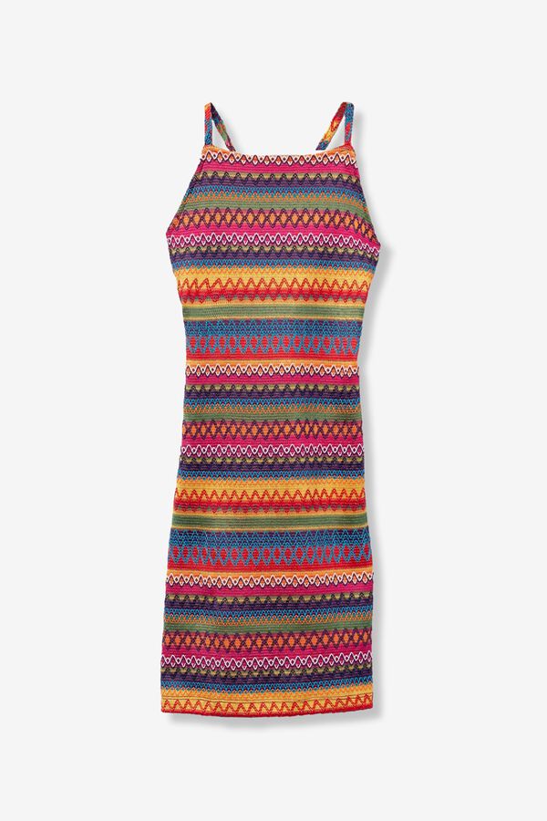 Tiffosi Young Vestido ajustado estampado colorido printed