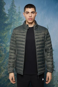 Springfield Combined quilted jacket dark gray
