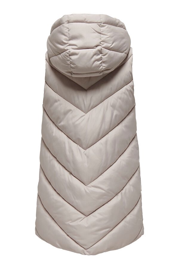 JDY Chaleco acolchado gris