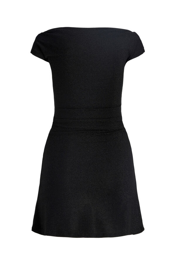 Jack & Jones Vestido corto escote barco negro