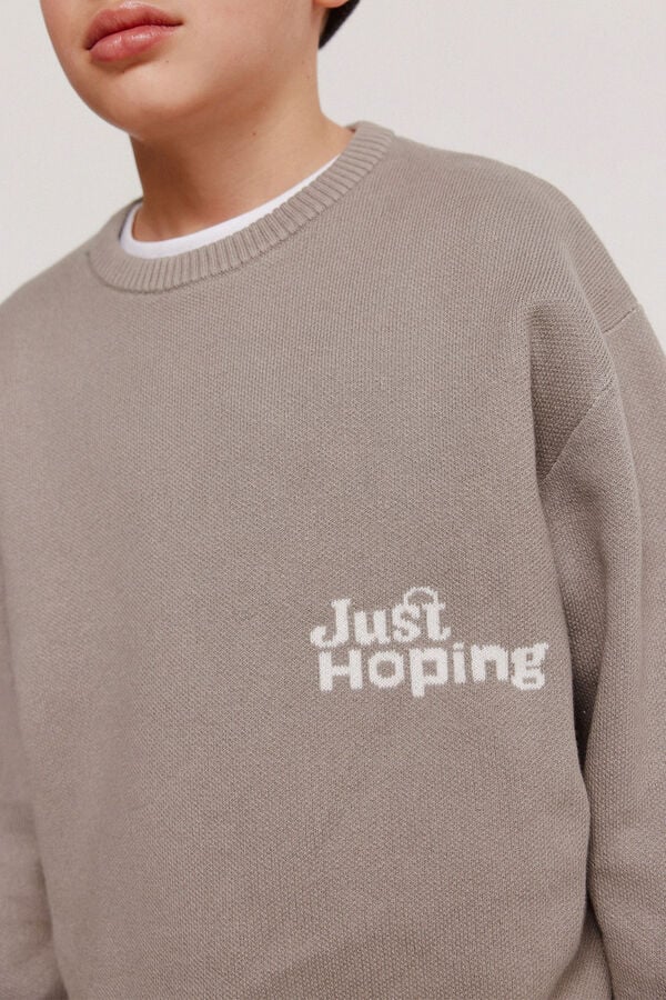 Springfield Kids Jersey "Just Hopping" ni&ntilde;o. gris