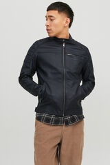 Jack & Jones Faux leather jacket black
