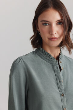 Springfield Corduroy pleated shirt