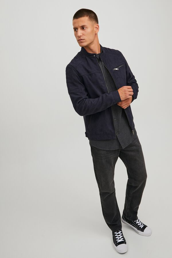 Jack & Jones Faux suede jacket black