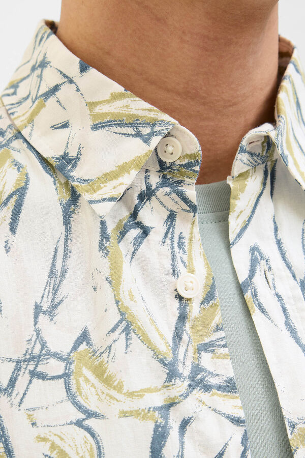 Jack & Jones Camisa manga corta oversized blanco