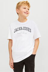 Jack & Jones Junior Camiseta relaxed logo blanco
