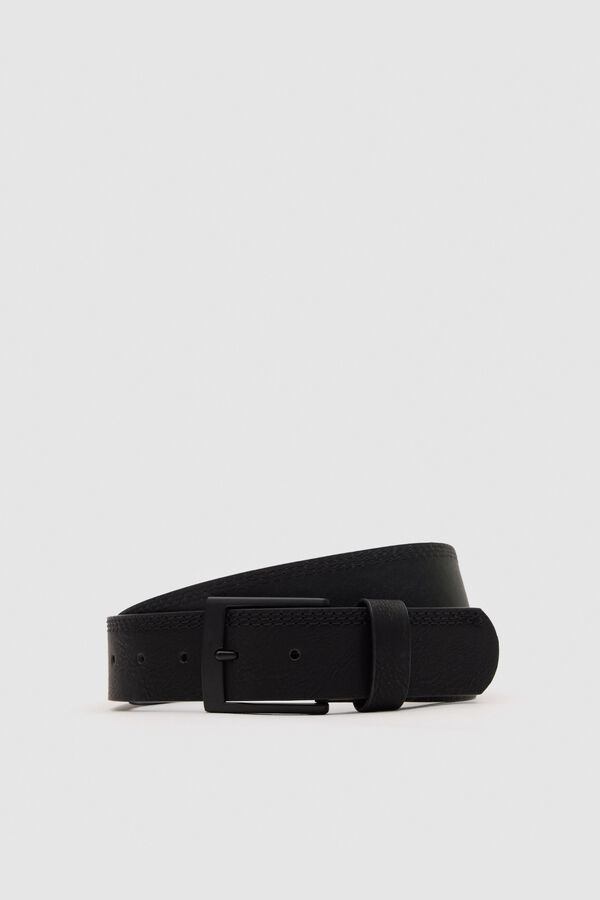 Inside Faux leather belt black
