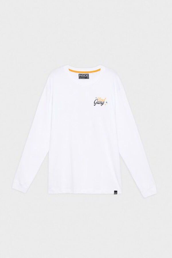 Inside T-shirt estampada com texto branco