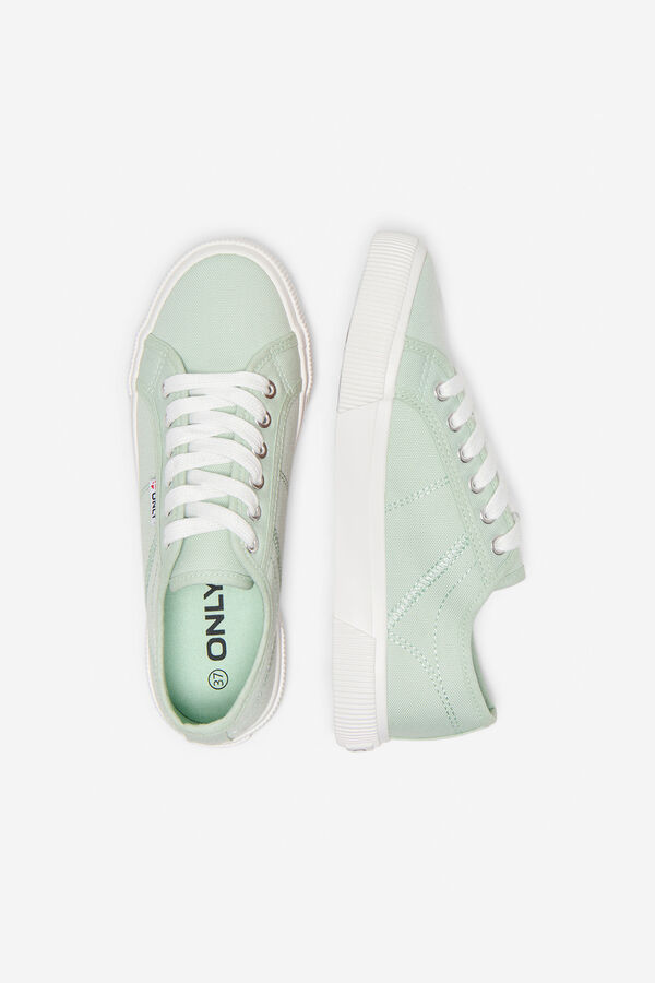 Only Canvas low-top sneaker beige