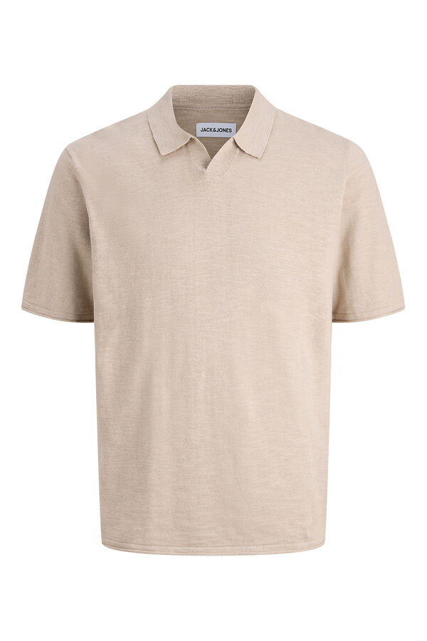 Jack & Jones Polo regular fit tejido punto tostado