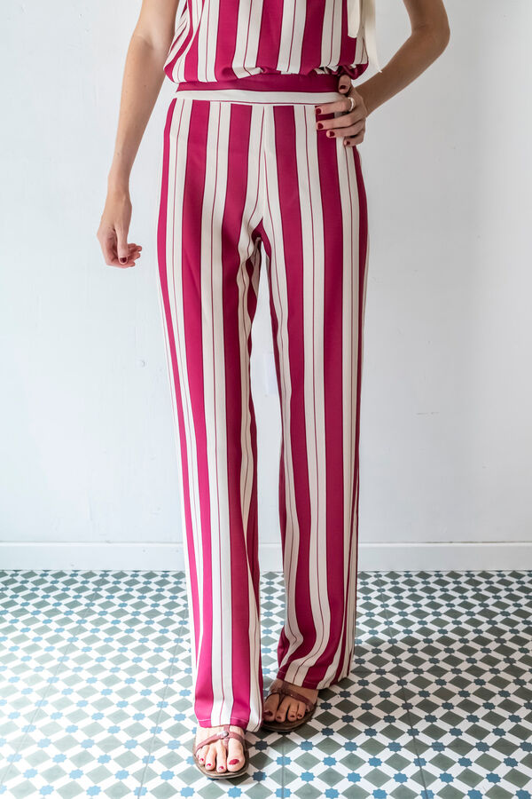 Cul Sac Pantal&oacute;n palazzo el&aacute;stico blanco