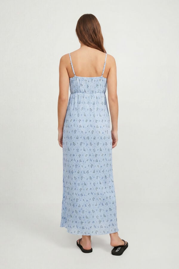 Pieces Long strap dress bleu