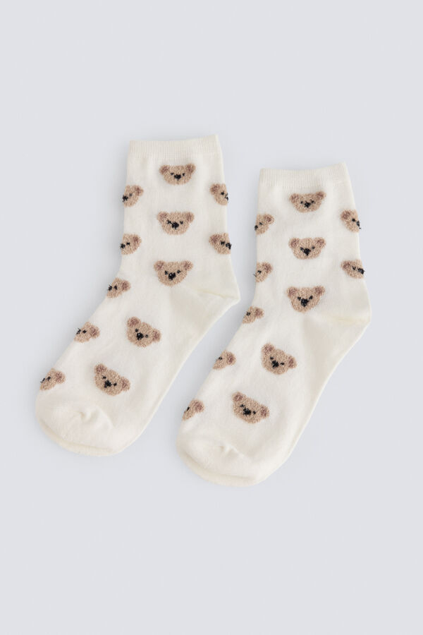 Springfield Bear texture socks beige