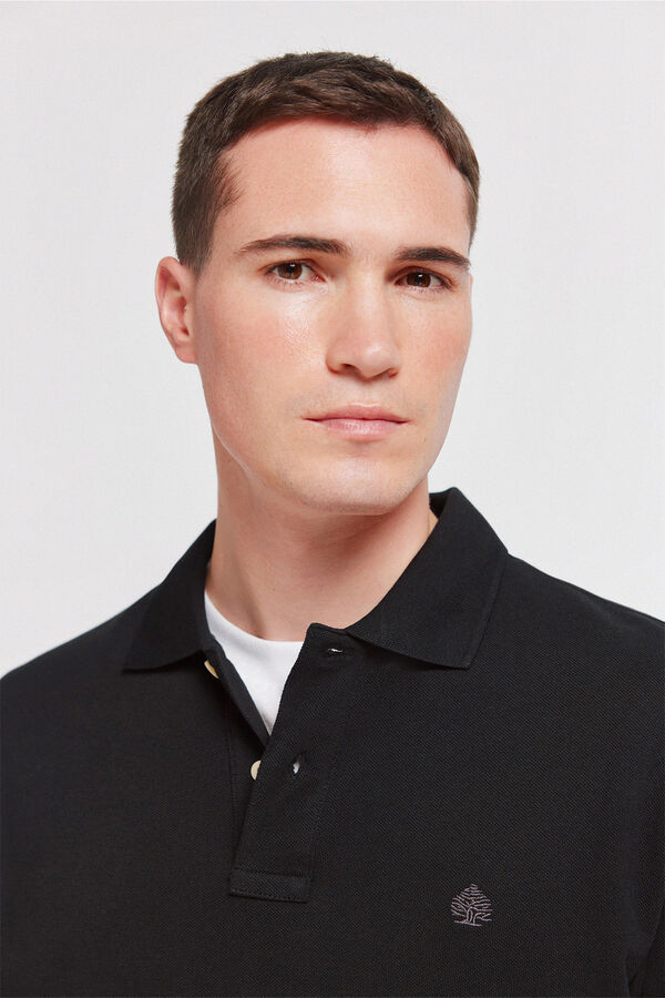 Springfield Basic Springfield regular fit polo shirt black