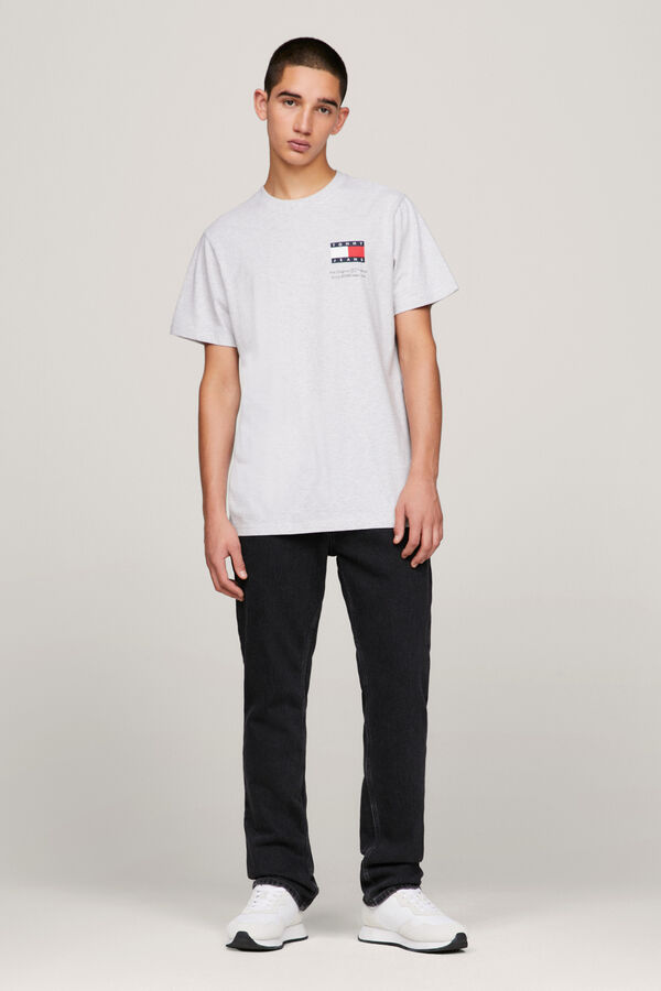 Springfield Men's Tommy Jeans T-shirt svetlosiva