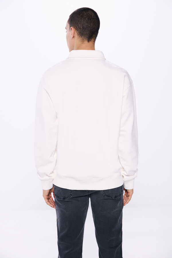 Springfield polo shirt sweatshirt white