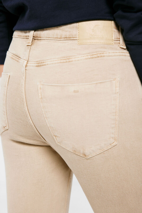Springfield Jeans Slim Cropped Lavage Durable foncé