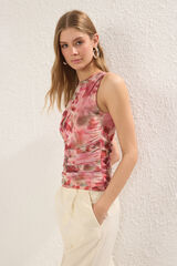 Trendyol Fitted crew neck top verde