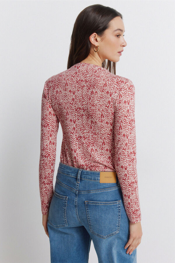 Springfield Camiseta cuello perkins beige