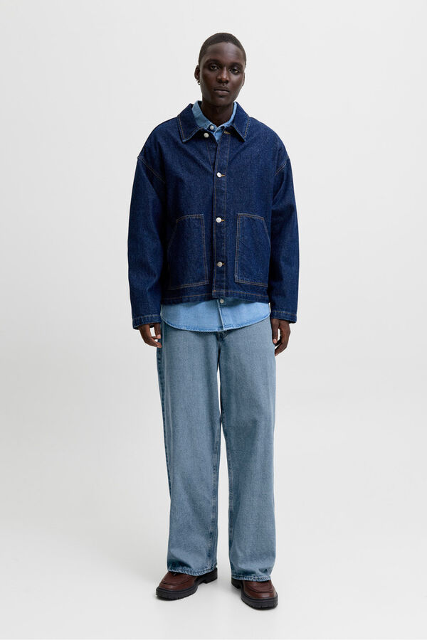 Jack & Jones Weite Jeans Blau