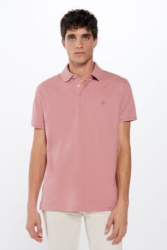 Springfield Polo majica od pikea slim kroja ružičasta