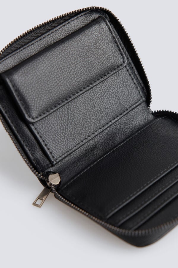 Springfield Black faux leather wallet purse black