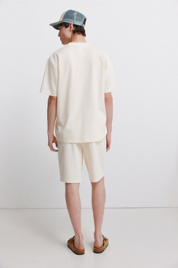 Springfield Waffle Bermuda shorts white