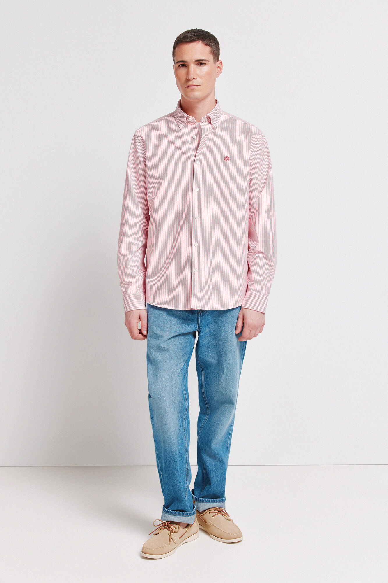 Springfield Striped oxford wrinkle free shirt