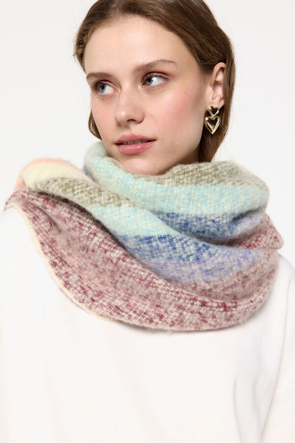 Pieces Bufanda de rayas de colores rojo