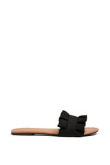 Pieces Flat slider sandal black